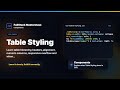 Table Styling Explained | FullStack Masterclass CSS Course