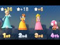 Mario Party 10 Airship Central - Rosalina vs Peach vs Daisy vs Toadette (Very Hard)