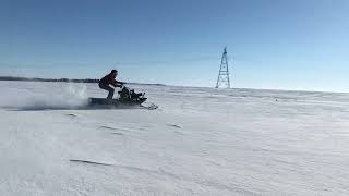 1969 Ski Daddler Super Twin Running again! | Vintage Snowmobile Ride in Powder!