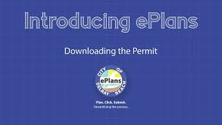 ePlans: Downloading the Permit