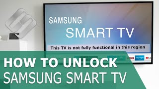 🔇 Samsung Smart TV Error: This TV is not fully functional in this region! How to unlock Smart Hub ✅
