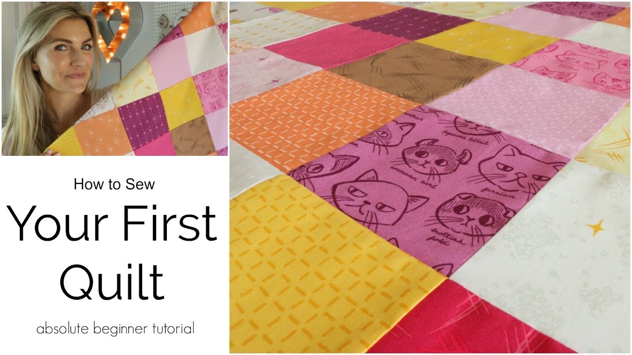 Your First Quilt Beginner Tutorial Part 1 Youtube