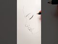 How To Draw Side Face | Easy Drawing | #shortvideo #art #drawing #speeddrawing #draw #facedrawing