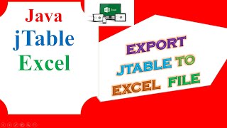 Java Excel Ep.02 - Export JTable to Excel Programmatically