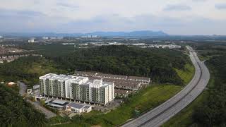 Bird`s eye view LEKAS Highway exit Kajang