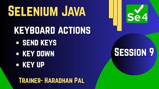 Keyboard Actions (sendKeys, keyDown & keyUp) in Selenium 4 with Java–S#9 #coding #programming #java
