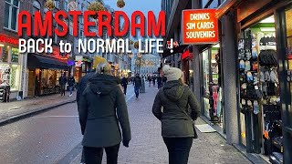 AMSTERDAM BACK TO NORMAL LIFE ft. Zeedijk, Damstraatjes \u0026 Nieuwendijk | Rainy Walking Tour