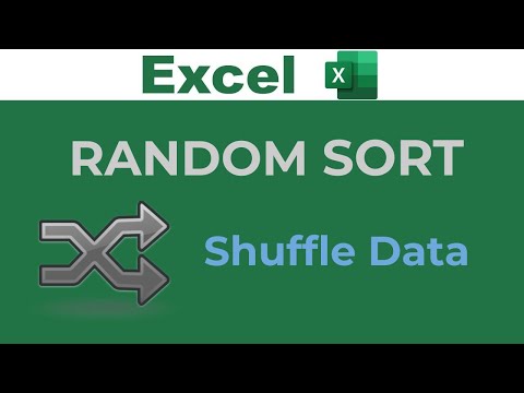 Sort Data Randomly in Excel