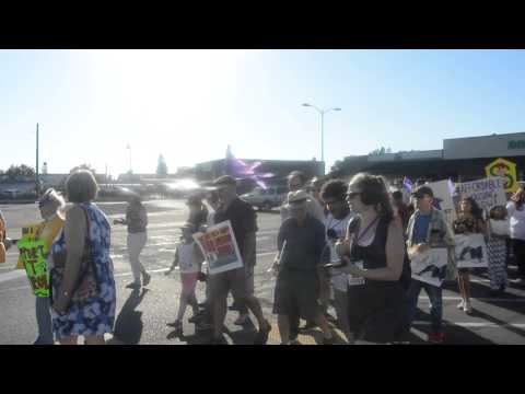 Housing protest march in Santa Rosa Housing protest march in Santa Rosa