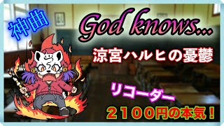 【God knows.../涼宮ハルヒの憂鬱/平野綾】リコーダーで演奏してみた！