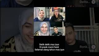 mas iyun .hari ini ulang tahun.langsung di prank mami hesti