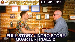 Samuel J Comroe and  his Dad  Full INTRO STORY QUARTERFINALS 2 America's Got Talent 2018 AGT