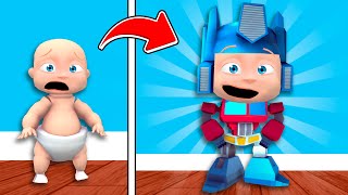 Baby Becomes ROBOT to Prank Daddy!!