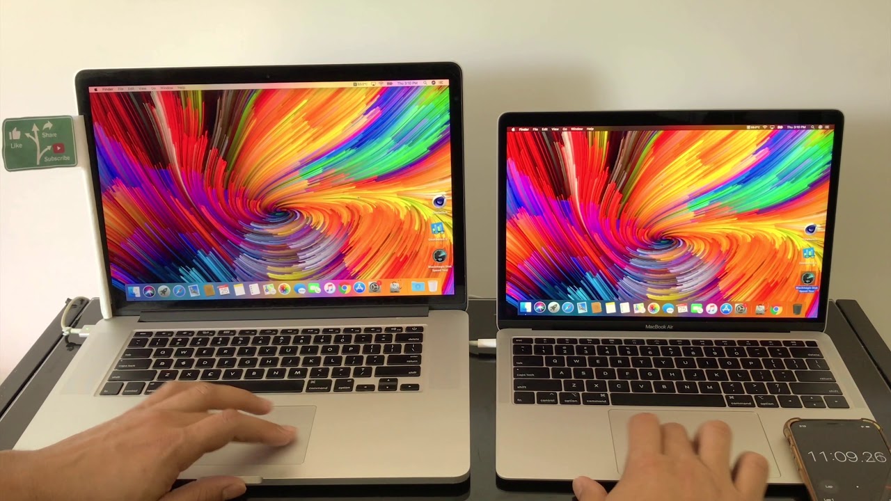 2018 Macbook Air 13" I5 Vs 2015 Macbook Pro 15" I7 Performance ...