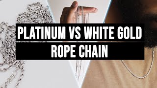 2MM Platinum vs. White Gold Rope Chain (What’s the difference?)