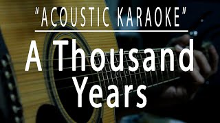 A thousand years - Acoustic karaoke (Christina Perri)