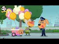 the ghost out of window safety cartoon sheriff labrador kids cartoon babybus