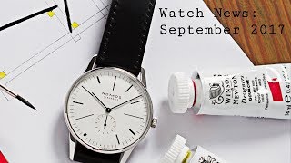 Wristwatch News: September 2017