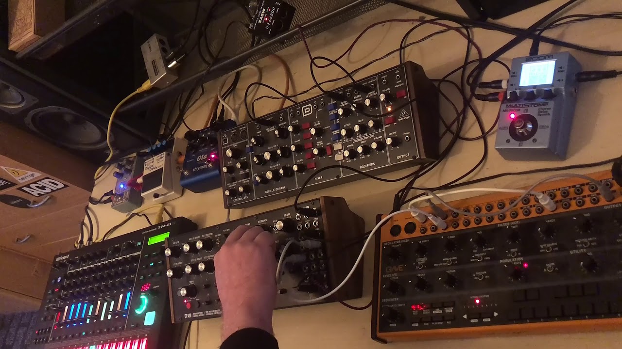 Friday Live Techno Jam 16102020 Roland Tr 8s Moog Dfam Behringer Modeld