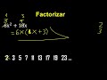 factorizar 6x^2 18x factorizacion de polinomios cuadraticos exponente 2 con 2 terminos