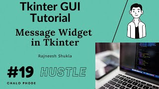 Message Widget in Tkinter(GUI) with Python #19👍