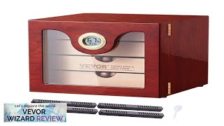 VEVOR 100 Cigar Humidor Cabinet Cedar Cigar Box Humidifier \u0026 Hygrometer Review