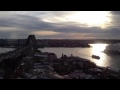 Sydney harbor sunrise time lapse