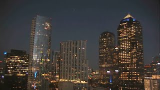 TIMELAPSE: Watch the sunset in Dallas (December 2024)