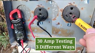 Quick 30 amp outlet check. How to test a 30 amp RV shore power