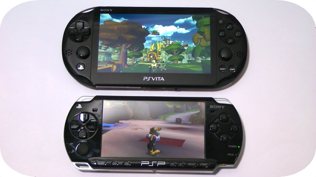 PS Vita Ratchet And Clank Trilogy Vs. PSP Ratchet And Clank Size ...