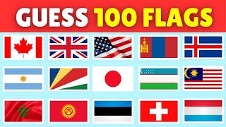 Guess the 100 flags in 2 seconds