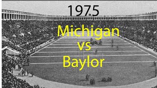 1975 Baylor @ Michigan; Color Film; College Football