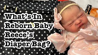 Reborn Doll Reece’s Diaper Bag! Reborn Roleplay Collab with @bundlesofjoy83 @mybabybeans2984