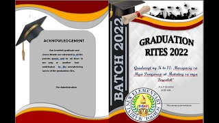 Graduation Program Covers (Editable)