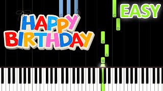 Happy Birthday To You - EASY Piano Tutorial