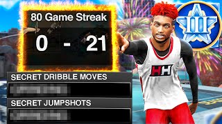 I hit Starter 3 on a 80 Game Win Streak in NBA2K24! Unlocking HIDDEN Jumpshots & Dribble Moves!