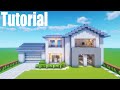 Minecraft Tutorial: How To Make A Modern Suburban House 