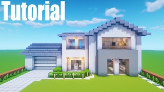 Minecraft Tutorial: How To Make A Modern Suburban House "2020 Tutorial"