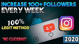How to Increase Instagram Followers For FREE in 2020 [Without Fake ID] [Complete Steps] [PROOF]