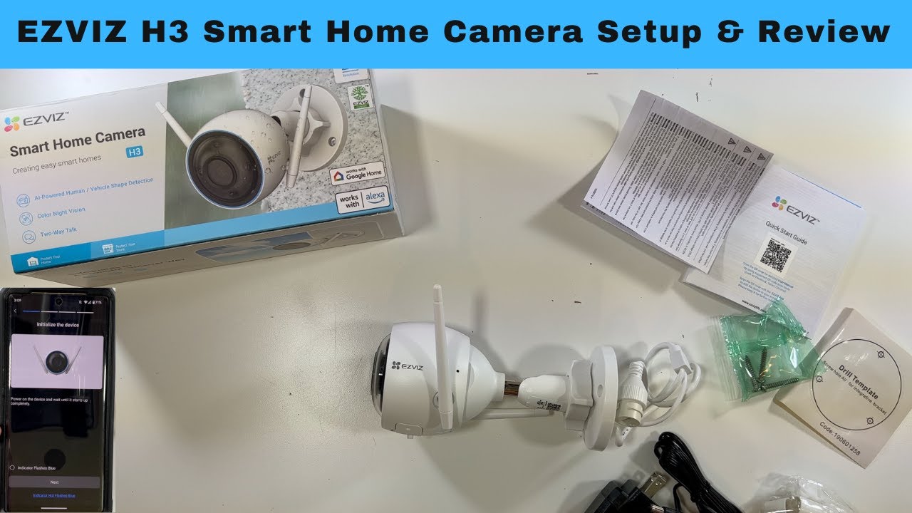 Ezviz H3 Smart Home Camera Setup Review Youtube