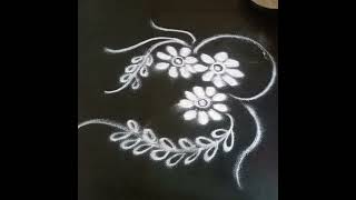 Easy and simple and beautiful rangoli/साधी पण छान रांगोळी  /EASY   Kolam  .For  beginners.