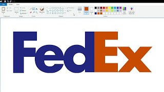 How to draw the FedEx logo using MS Paint | How to draw on your computer