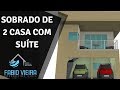 SOBRADO PEQUENO DE 2 CASAS COM SUÍTE, CLOSET E VARANDA