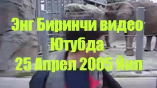 Ютубдаги энг биринчи видео