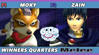 GOML 2022 Winners Quarters - moky (Fox) Vs. Zain (Marth) SSBM Melee Tournament