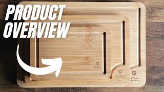 Royal Craft Wood Wooden Cutting Board Set Overview