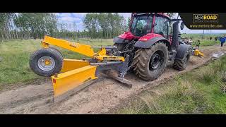 Maintaining of forest road with MeriRoad equipment.