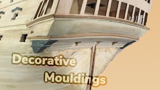 HMS Victory Model Ship Build : Part 31 :  Adding The Transom decorative mouldings