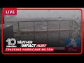 Heavy wind, rain seen along St. Pete Pier ahead of Hurricane Milton