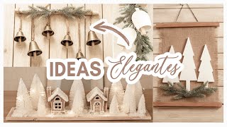 NAVIDAD DIYS🌲¡No creerás lo fácil que es hacer estas decoraciones navideñas! 😮IDEAS ELEGANTES